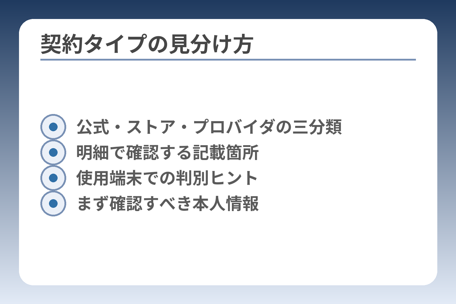 契約タイプの見分け方